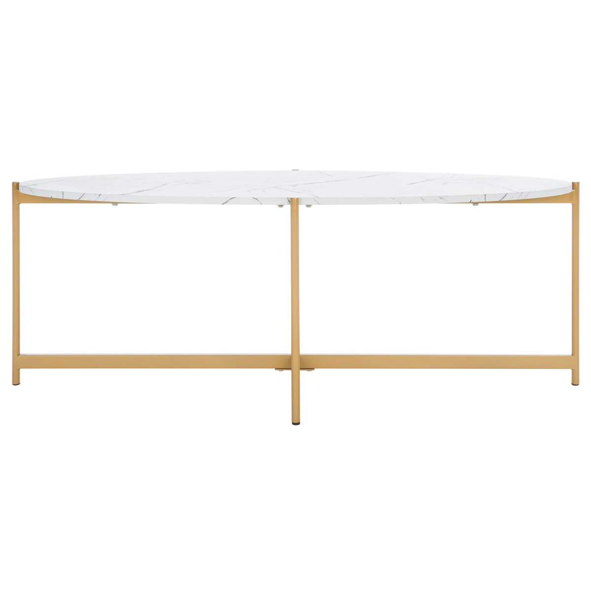 SAFAVIEH Arkie Oval Coffee Table - 46" W x 18" D x 18" H - 46Wx18Dx18H