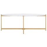 SAFAVIEH Arkie Oval Coffee Table - 46" W x 18" D x 18" H - 46Wx18Dx18H