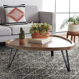 SAFAVIEH Arlena Mid-Century Rustic Coffee Table - 39 In. W x 35 In. D x 15 In. H - 39Wx35Dx15H