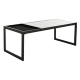 SAFAVIEH Arletta White/ Black Coffee Table - 48" x 24" x 18" - 48Wx24Dx18H