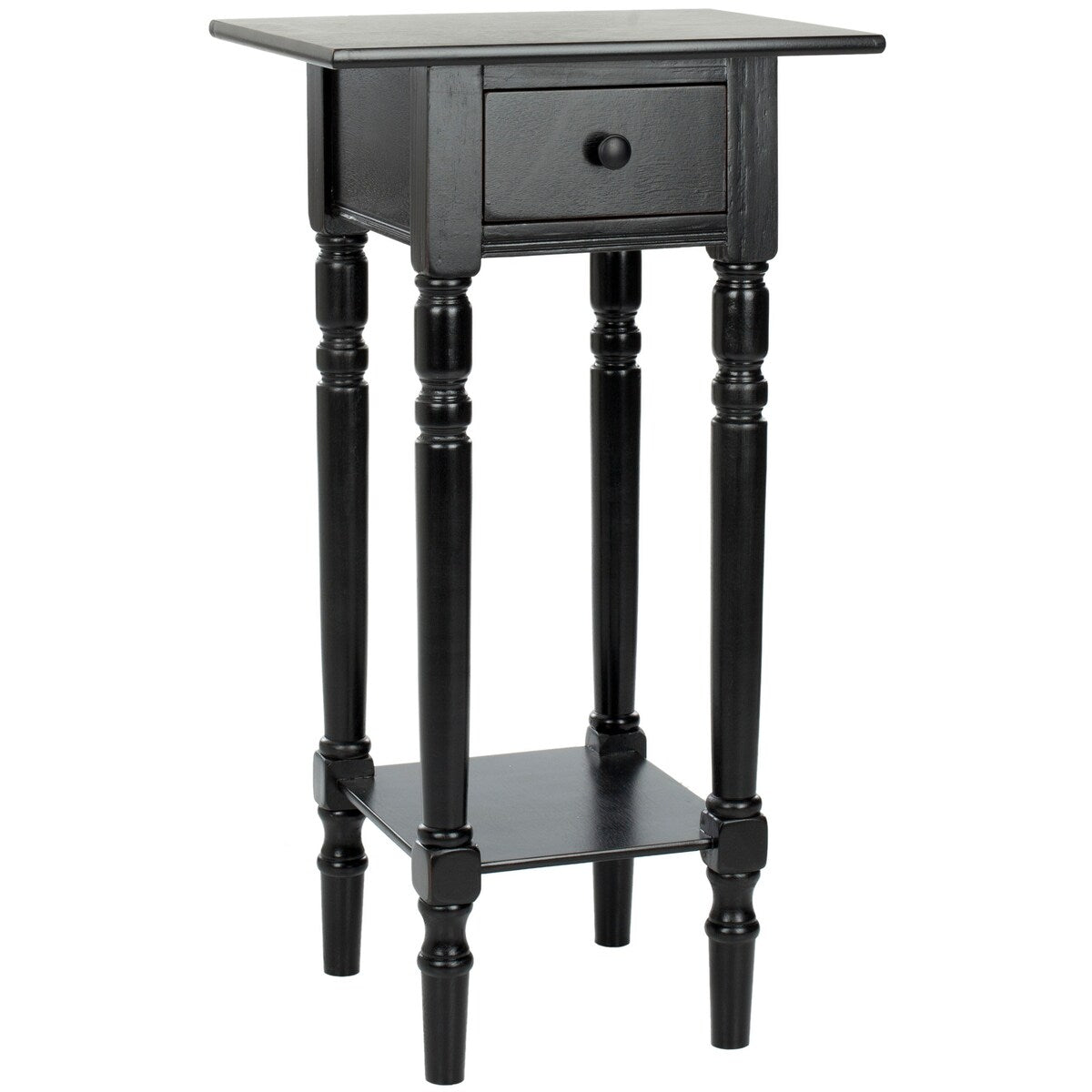 SAFAVIEH Arrie Black Accent Table - 17.7" x 13.8" x 31.9" - 18Wx14Dx32H