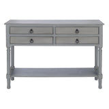 SAFAVIEH Artelia 4-Drawer Console Table - 42" W x 13" L x 29.5" H - 42Wx13Dx30H