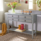 SAFAVIEH Artelia 4-Drawer Console Table - 42" W x 13" L x 29.5" H - 42Wx13Dx30H