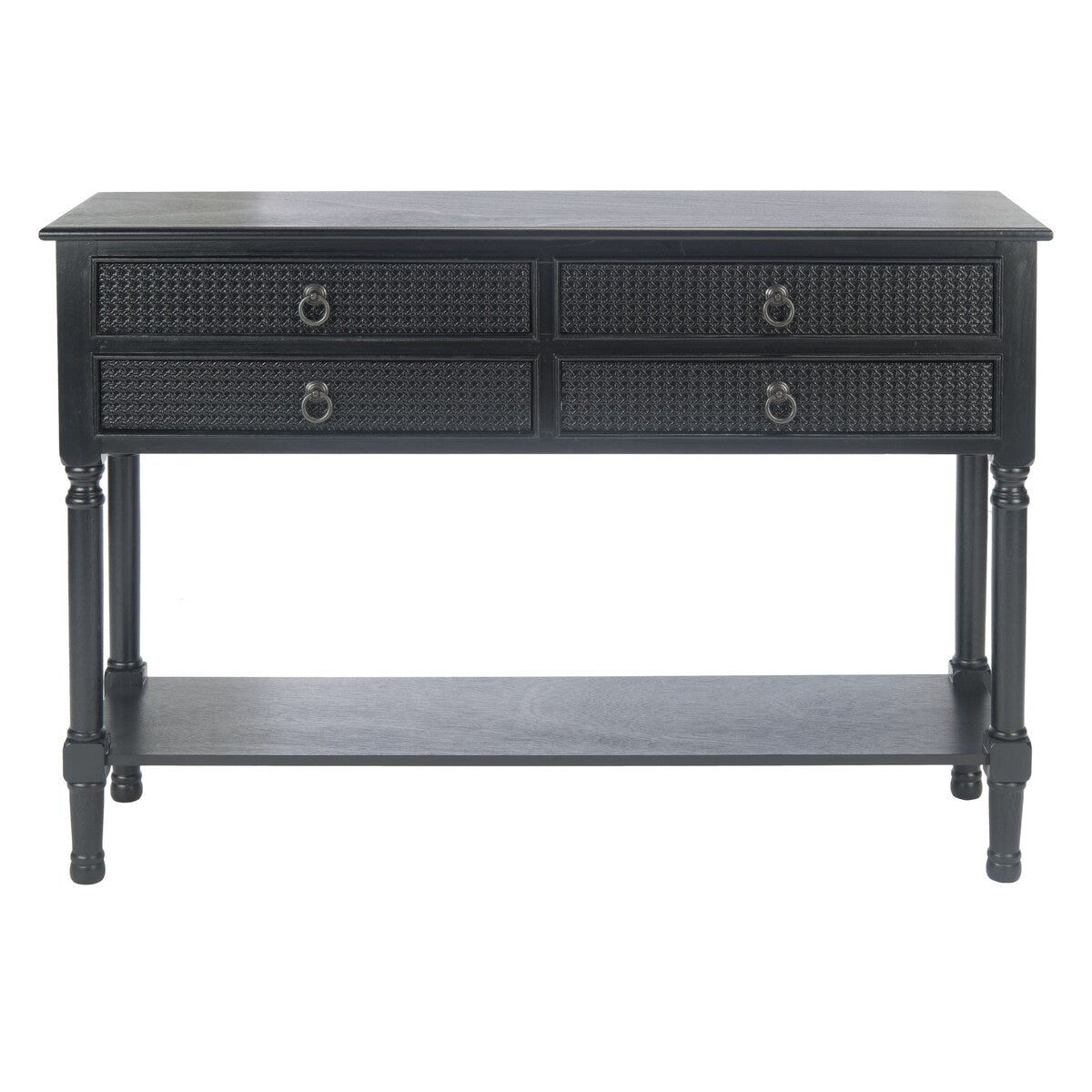 SAFAVIEH Artelia 4-Drawer Console Table - 42" W x 13" L x 29.5" H - 42Wx13Dx30H