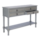 SAFAVIEH Artelia 4-Drawer Console Table - 42" W x 13" L x 29.5" H - 42Wx13Dx30H