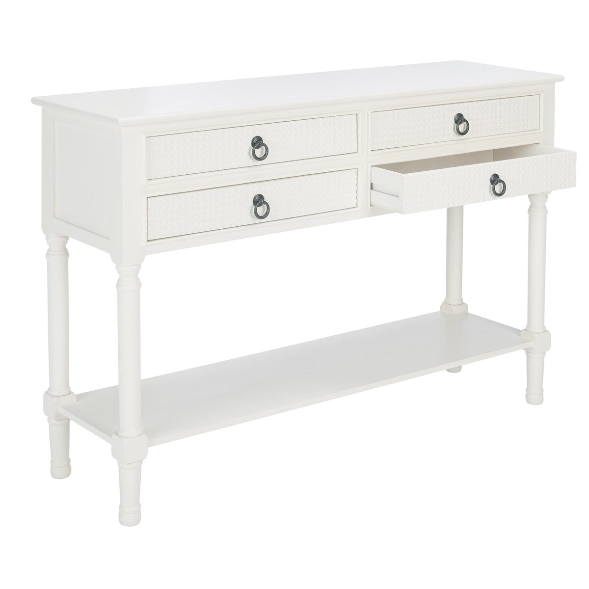 SAFAVIEH Artelia 4-Drawer Console Table - 42" W x 13" L x 29.5" H - 42Wx13Dx30H