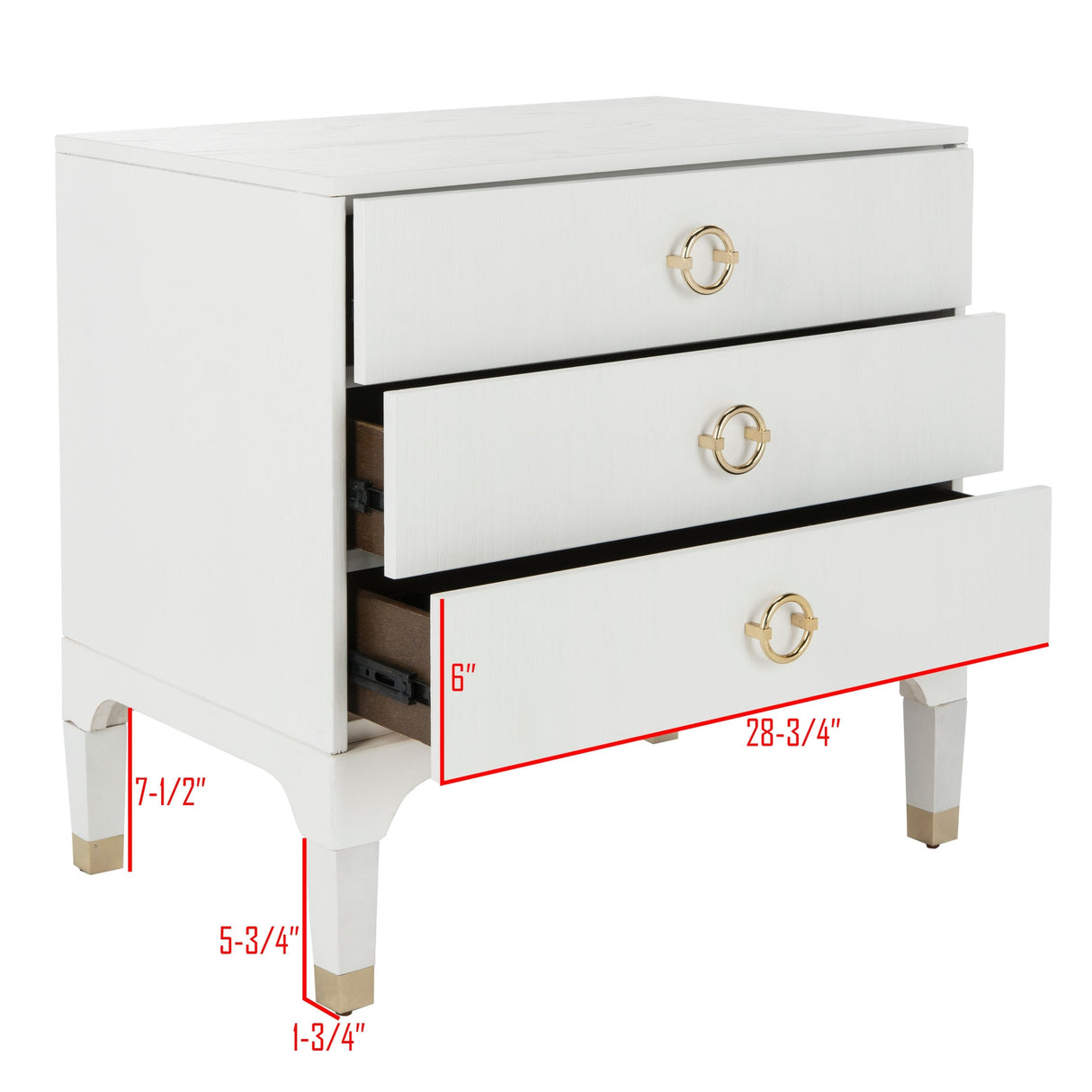 SAFAVIEH Artimiza 3-Drawer Nightstand