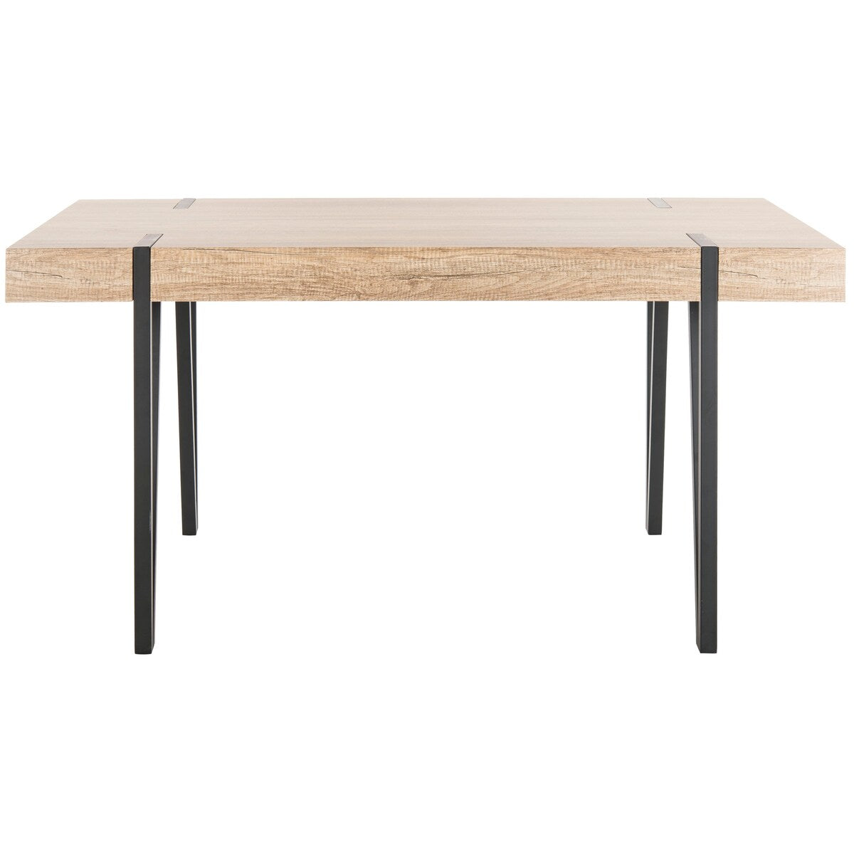 SAFAVIEH Asal Mid-Century Industrial Rustic Dining Room Table - 59.1" W x 35.4" L x 29.5" H - 59Wx35Dx30H