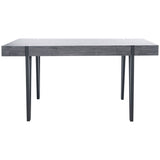 SAFAVIEH Asal Mid-Century Industrial Rustic Dining Room Table - 59.1" W x 35.4" L x 29.5" H - 59Wx35Dx30H