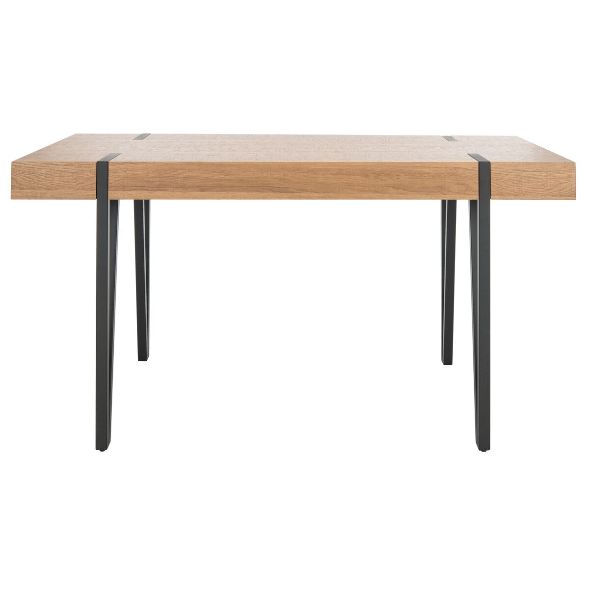 SAFAVIEH Asal Mid-Century Industrial Rustic Dining Room Table - 59.1" W x 35.4" L x 29.5" H - 59Wx35Dx30H