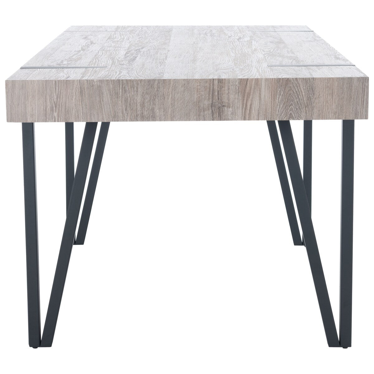 SAFAVIEH Asal Mid-Century Industrial Rustic Dining Room Table - 59.1" W x 35.4" L x 29.5" H - 59Wx35Dx30H