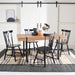 SAFAVIEH Asal Mid-Century Industrial Rustic Dining Room Table - 59.1" W x 35.4" L x 29.5" H - 59Wx35Dx30H