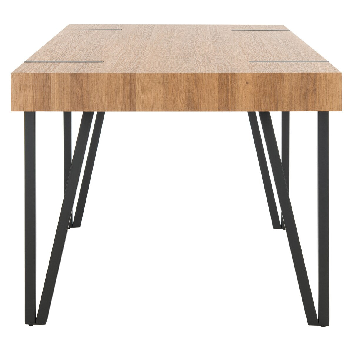 SAFAVIEH Asal Mid-Century Industrial Rustic Dining Room Table - 59.1" W x 35.4" L x 29.5" H - 59Wx35Dx30H