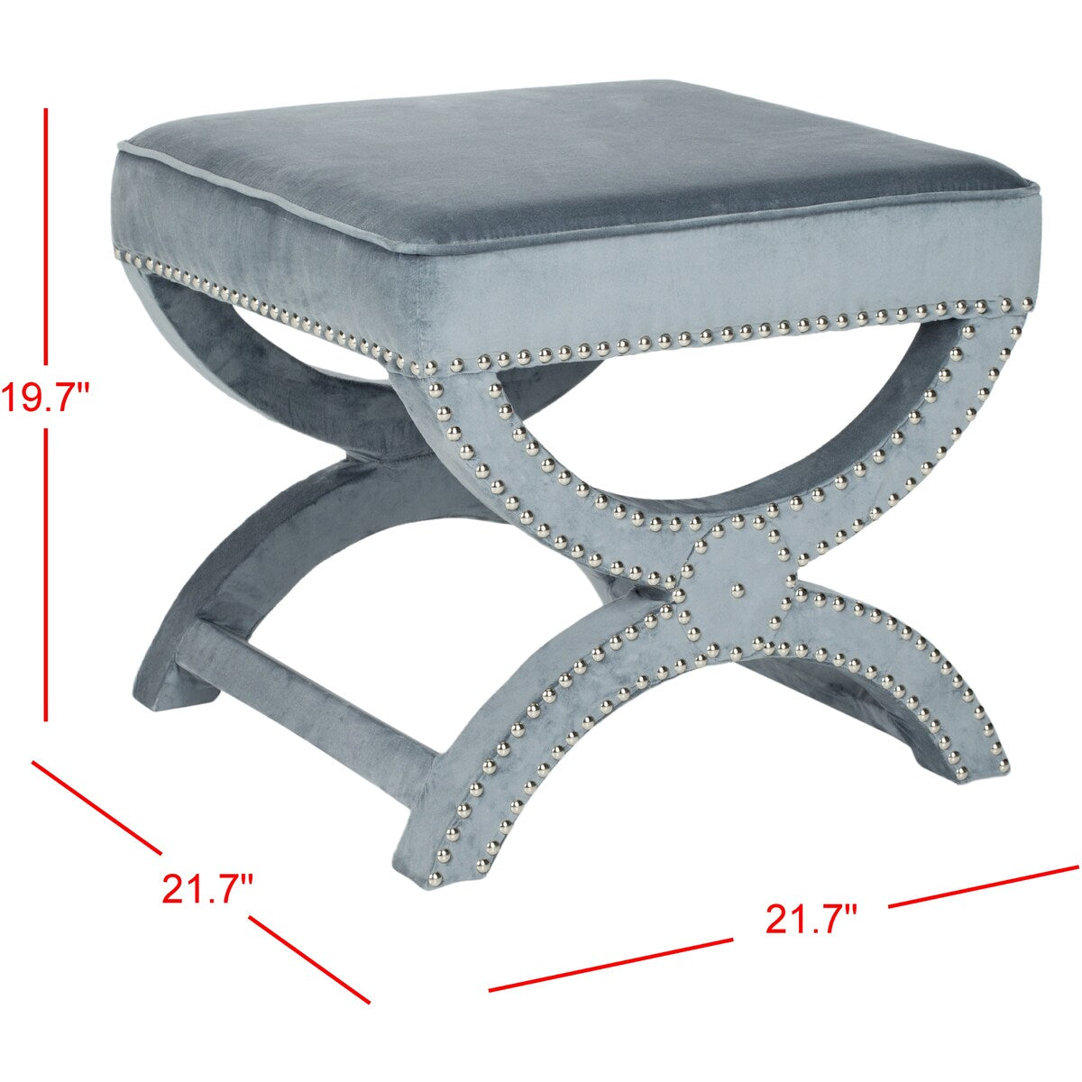 SAFAVIEH Ashanti X-Bench Ottoman