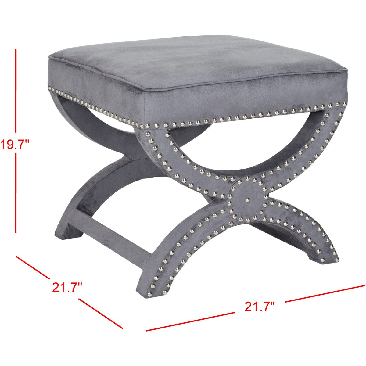 SAFAVIEH Ashanti X-Bench Ottoman