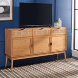 SAFAVIEH Ashly 3-Drawer 3 Door Sideboard - 60" W x 15" D x 35" H - 60Wx15Dx35H