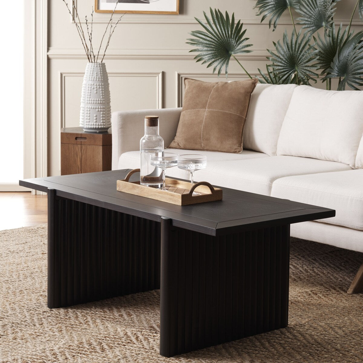 SAFAVIEH Assel Rectangle Coffee Table - 47" W x 23" D x 18" H - 47Wx23Dx18H