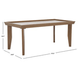 SAFAVIEH Asthildur Coffee Table - 47" L x 24" D x 20" H - 47Wx24Dx20H