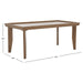 SAFAVIEH Asthildur Coffee Table - 47" L x 24" D x 20" H - 47Wx24Dx20H