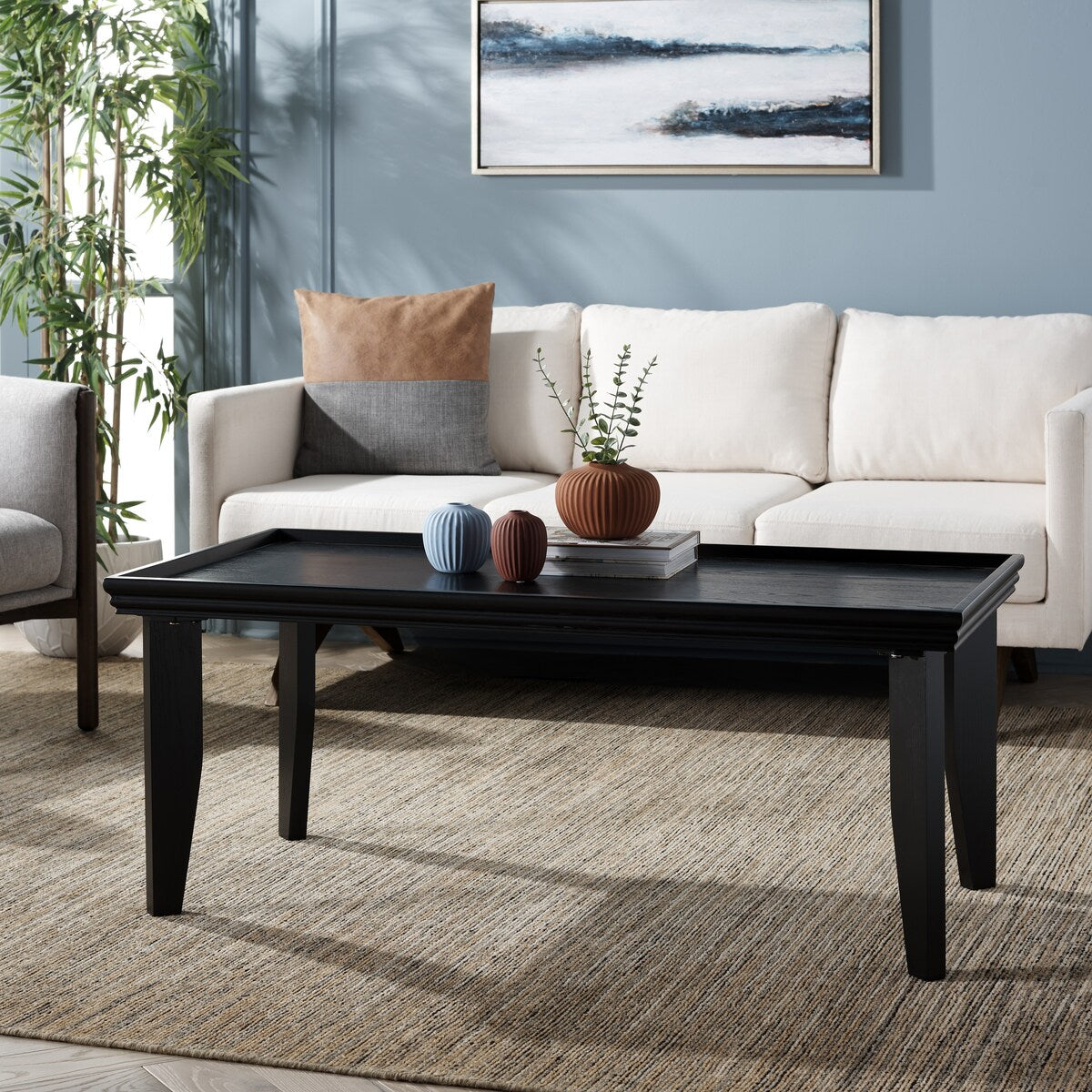 SAFAVIEH Asthildur Coffee Table - 47" L x 24" D x 20" H - 47Wx24Dx20H