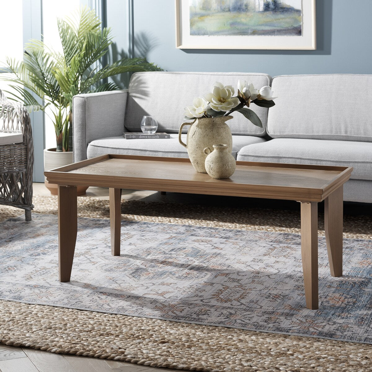 SAFAVIEH Asthildur Coffee Table - 47" L x 24" D x 20" H - 47Wx24Dx20H