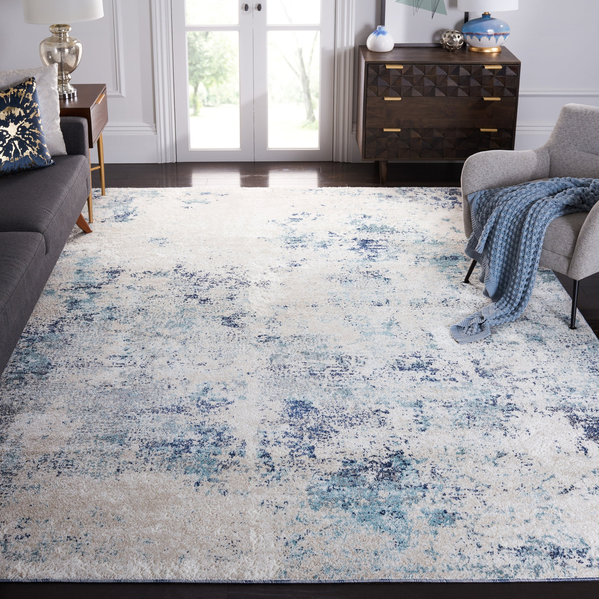 SAFAVIEH Aston Shahide Modern Abstract Rug