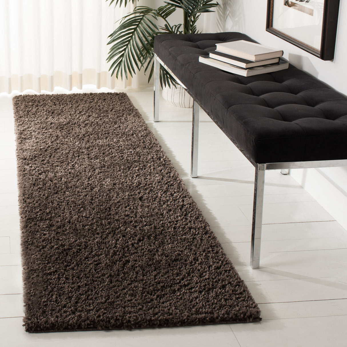 SAFAVIEH August Wilhelma Shag Solid 1.2-inch Thick Area Rug