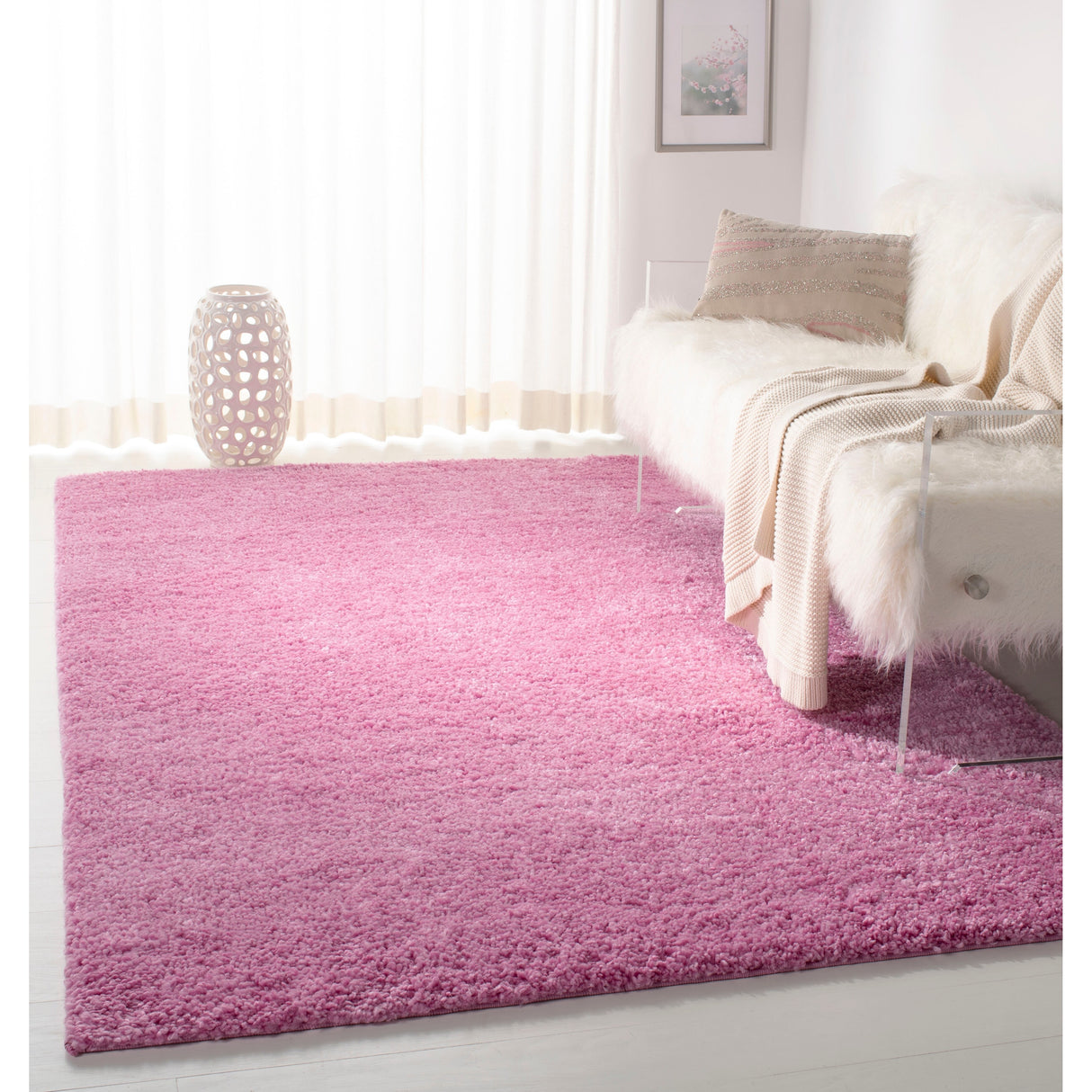 SAFAVIEH August Wilhelma Shag Solid 1.2-inch Thick Area Rug