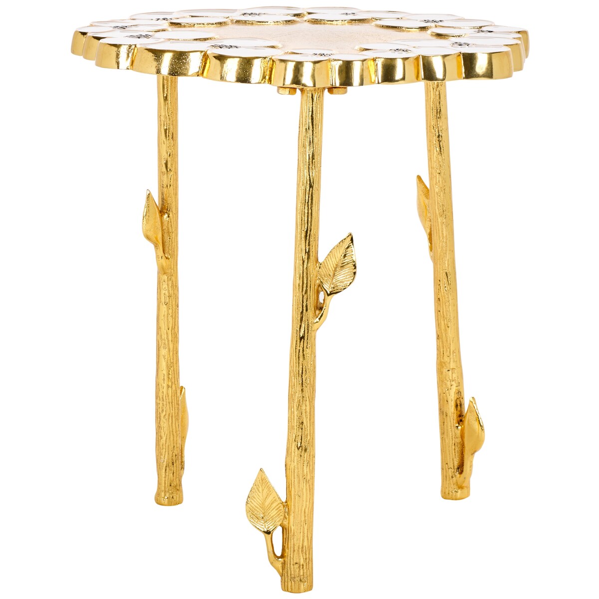 SAFAVIEH Augusta Floral Accent Table - 16 In. W x 16 In. D x 18 In. H - 16Wx16Dx18H