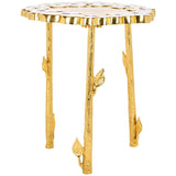 SAFAVIEH Augusta Floral Accent Table - 16 In. W x 16 In. D x 18 In. H - 16Wx16Dx18H