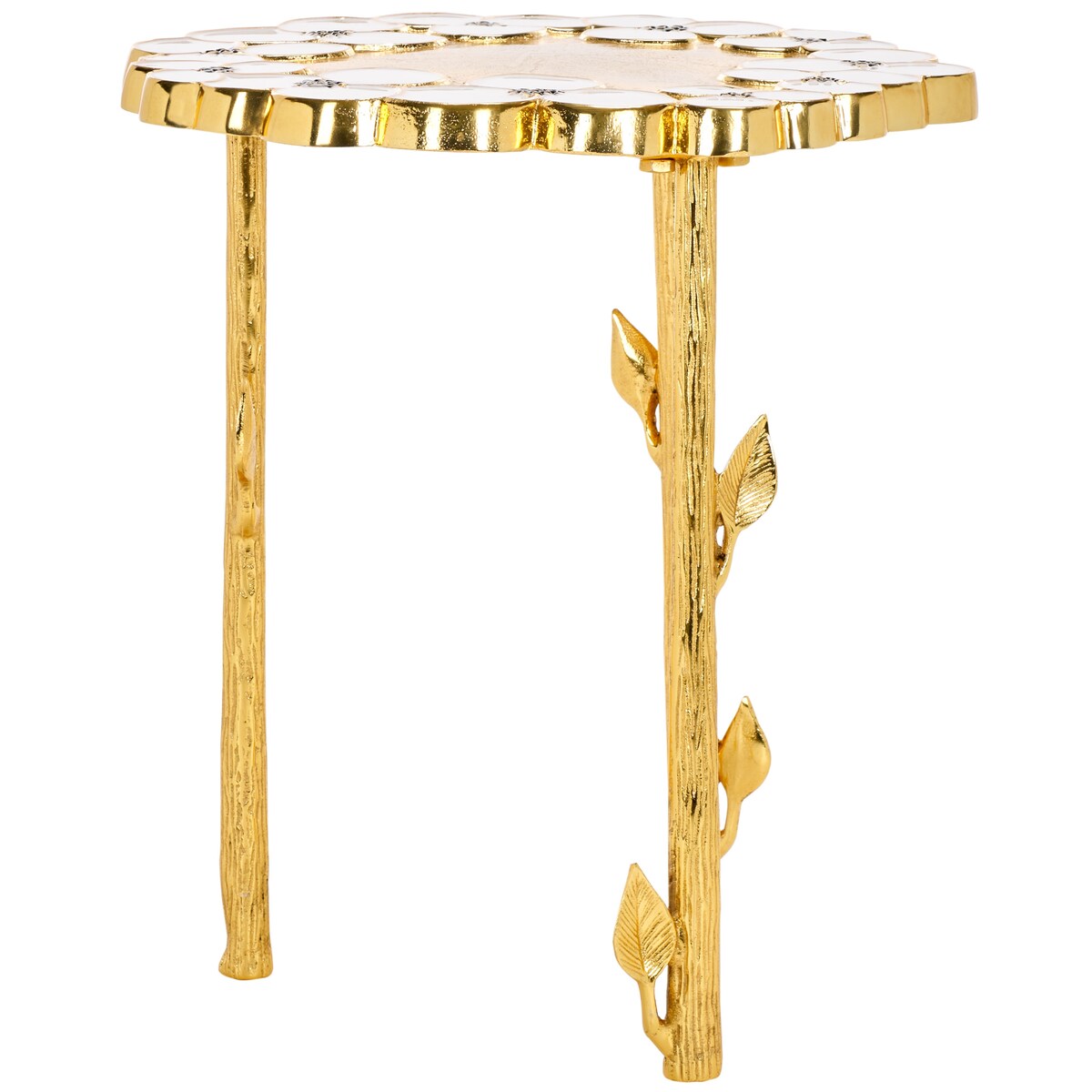 SAFAVIEH Augusta Floral Accent Table - 16 In. W x 16 In. D x 18 In. H - 16Wx16Dx18H