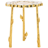 SAFAVIEH Augusta Floral Accent Table - 16 In. W x 16 In. D x 18 In. H - 16Wx16Dx18H