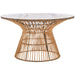 SAFAVIEH Aveline Modern Rattan Round Coffee Table - 31.5" W x 31.5" L x 17.7" H - 32Wx32Dx18H