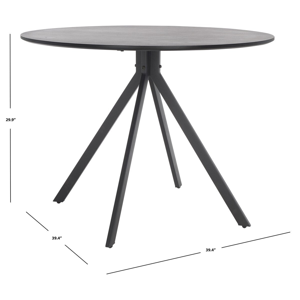 SAFAVIEH Axele Dining Table - 39" W x 39" D x 30" H - 39Wx39Dx30H