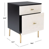 SAFAVIEH Bailee 2-Drawer Nightstand