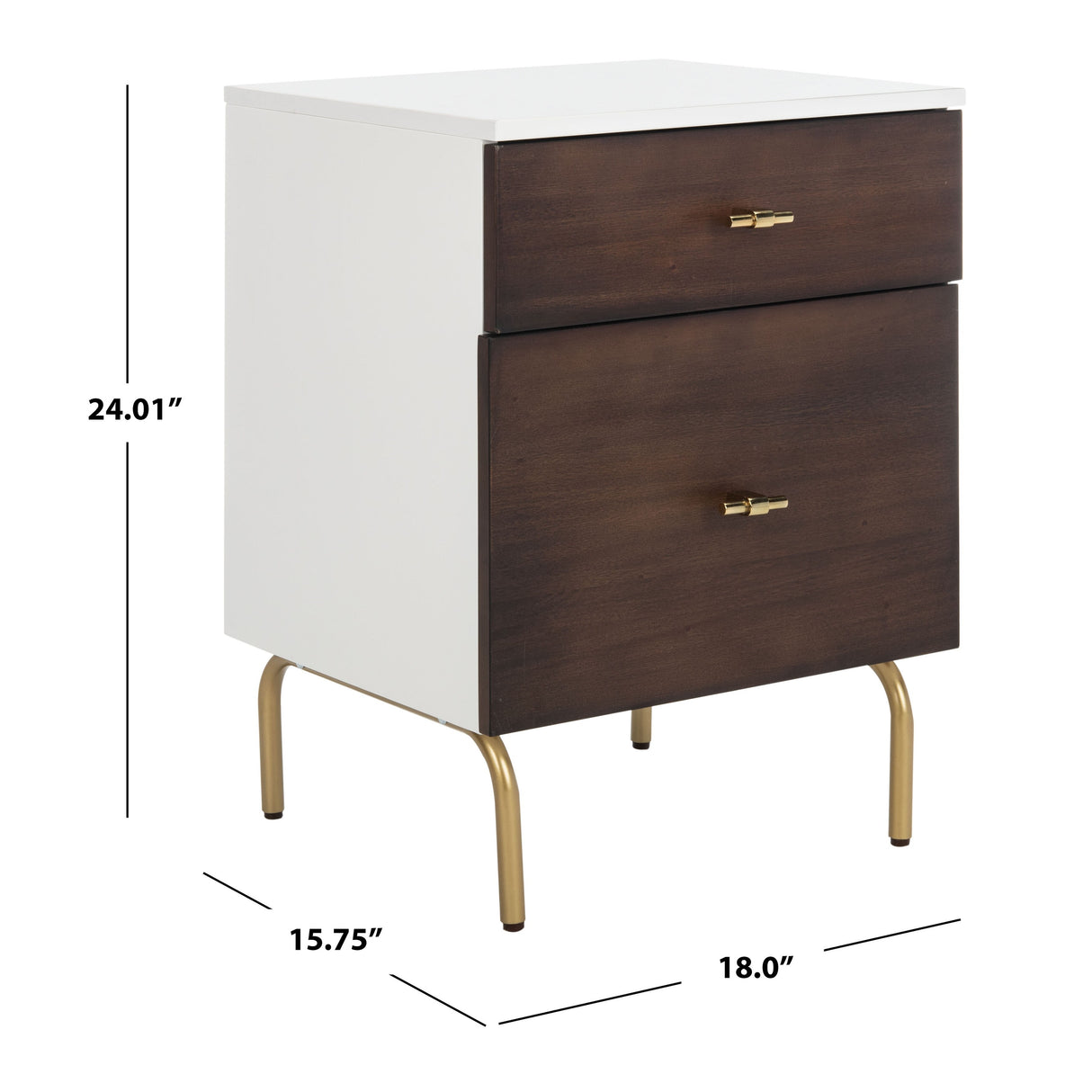 SAFAVIEH Bailee 2-Drawer Nightstand