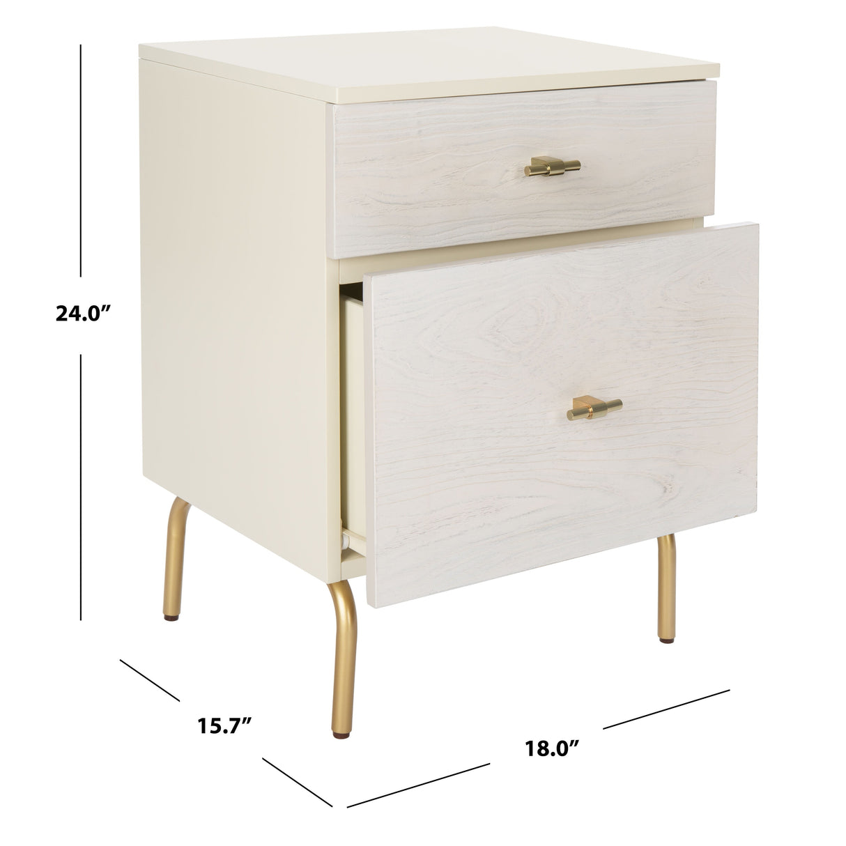 SAFAVIEH Bailee 2-Drawer Nightstand