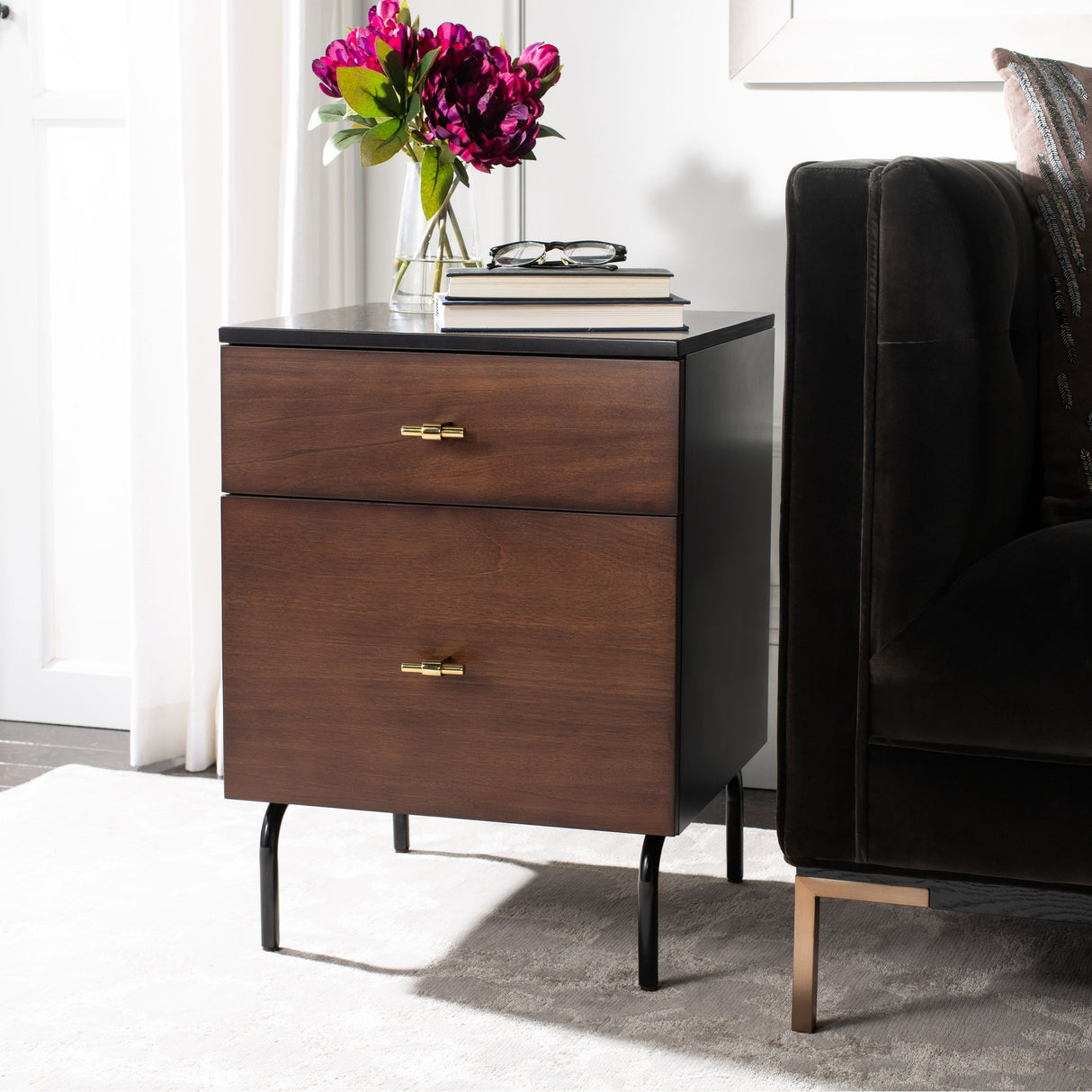 SAFAVIEH Bailee 2-Drawer Nightstand