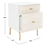 SAFAVIEH Bailee 2-Drawer Nightstand