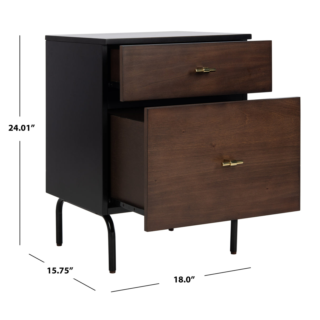 SAFAVIEH Bailee 2-Drawer Nightstand