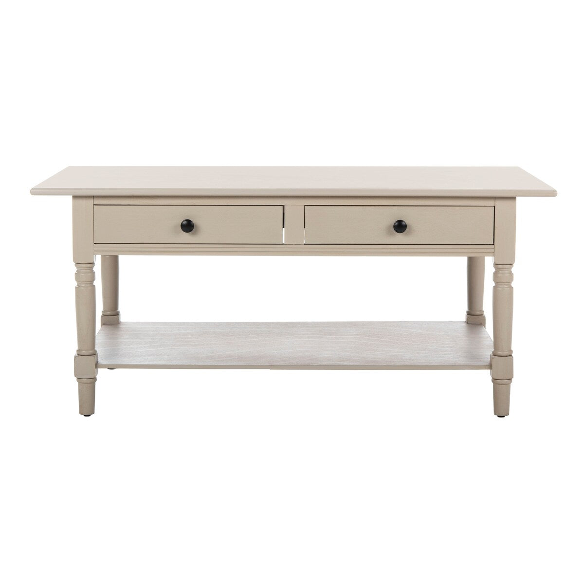 SAFAVIEH Bama Grey 2-Drawer Coffee Table - 41.7" W x 21.7" D x 18.5" H - 42Wx22Dx19H