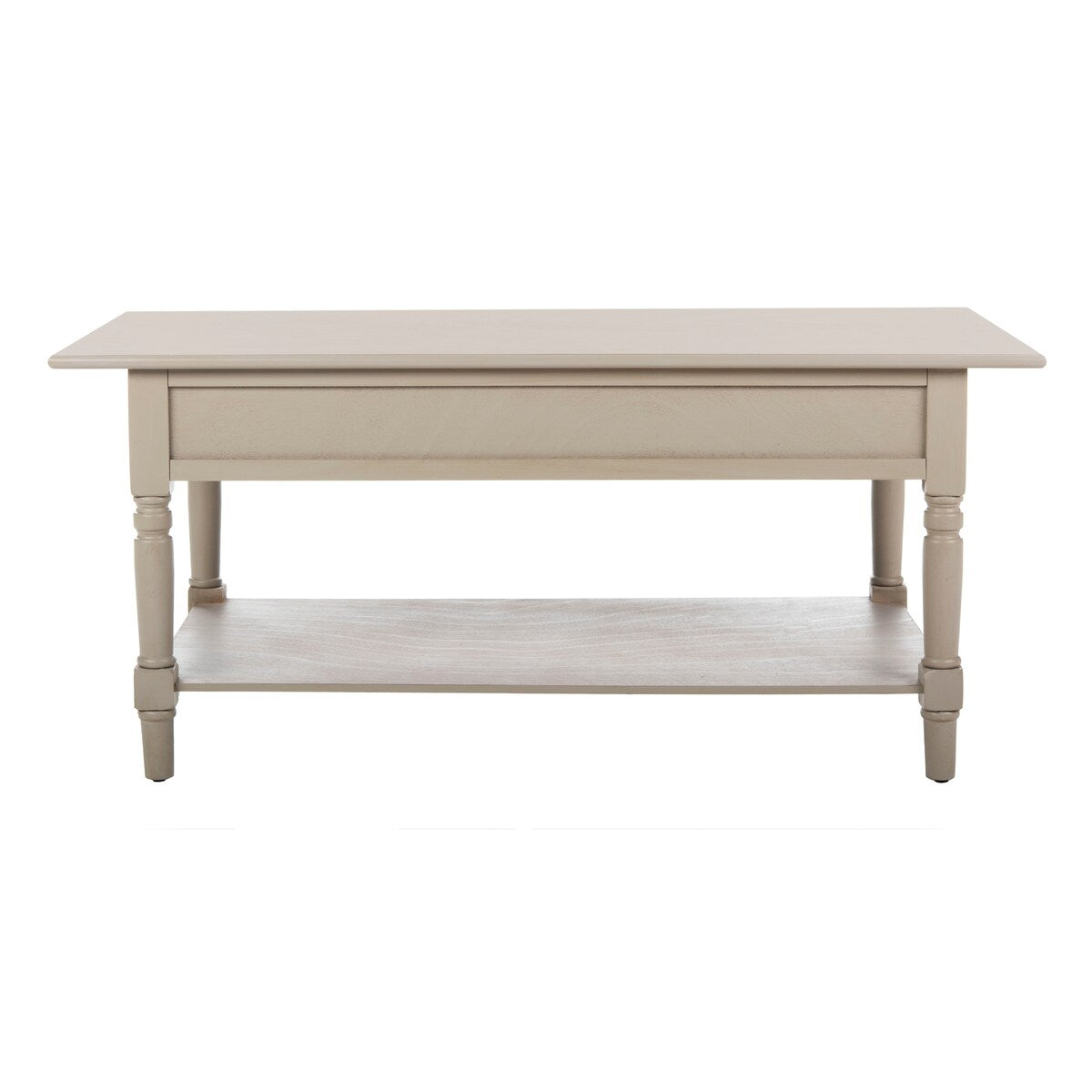 SAFAVIEH Bama Grey 2-Drawer Coffee Table - 41.7" W x 21.7" D x 18.5" H - 42Wx22Dx19H