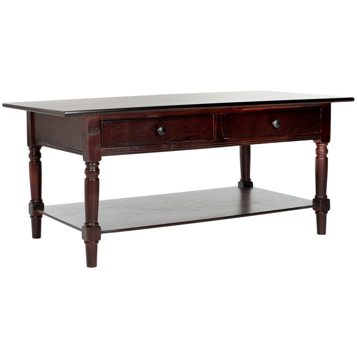 SAFAVIEH Bama Grey 2-Drawer Coffee Table - 41.7" W x 21.7" D x 18.5" H - 42Wx22Dx19H