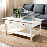 SAFAVIEH Bama Grey 2-Drawer Coffee Table - 41.7" W x 21.7" D x 18.5" H - 42Wx22Dx19H