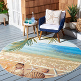 SAFAVIEH Barbados Liset Tropical Indoor/ Outdoor Waterproof Patio Backyard Rug