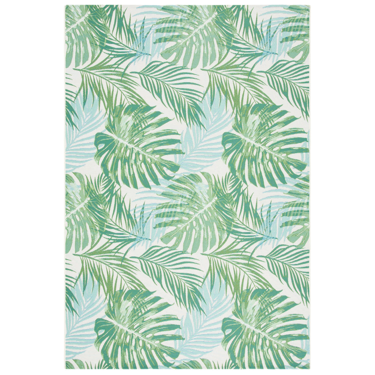 SAFAVIEH Barbados Pisti Tropical Indoor/ Outdoor Waterproof Patio Backyard Rug