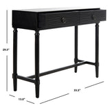 SAFAVIEH Barbra 2-Drawer Console Table - 35.5" W x 13" L x 29.5" H - 36Wx13Dx30H