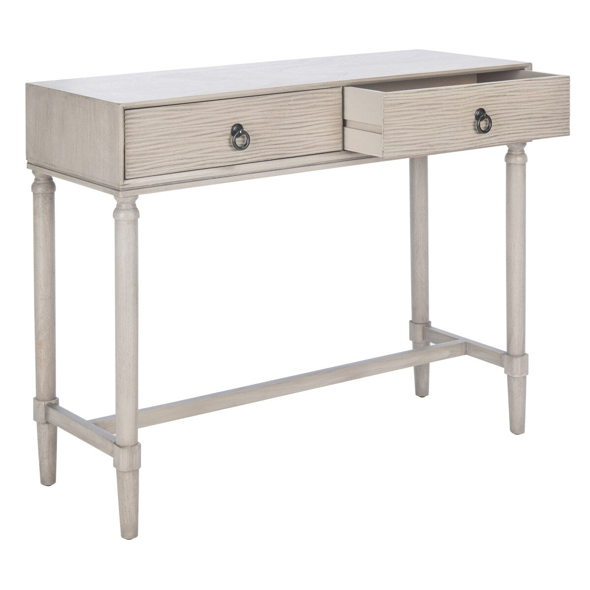 SAFAVIEH Barbra 2-Drawer Console Table - 35.5" W x 13" L x 29.5" H - 36Wx13Dx30H