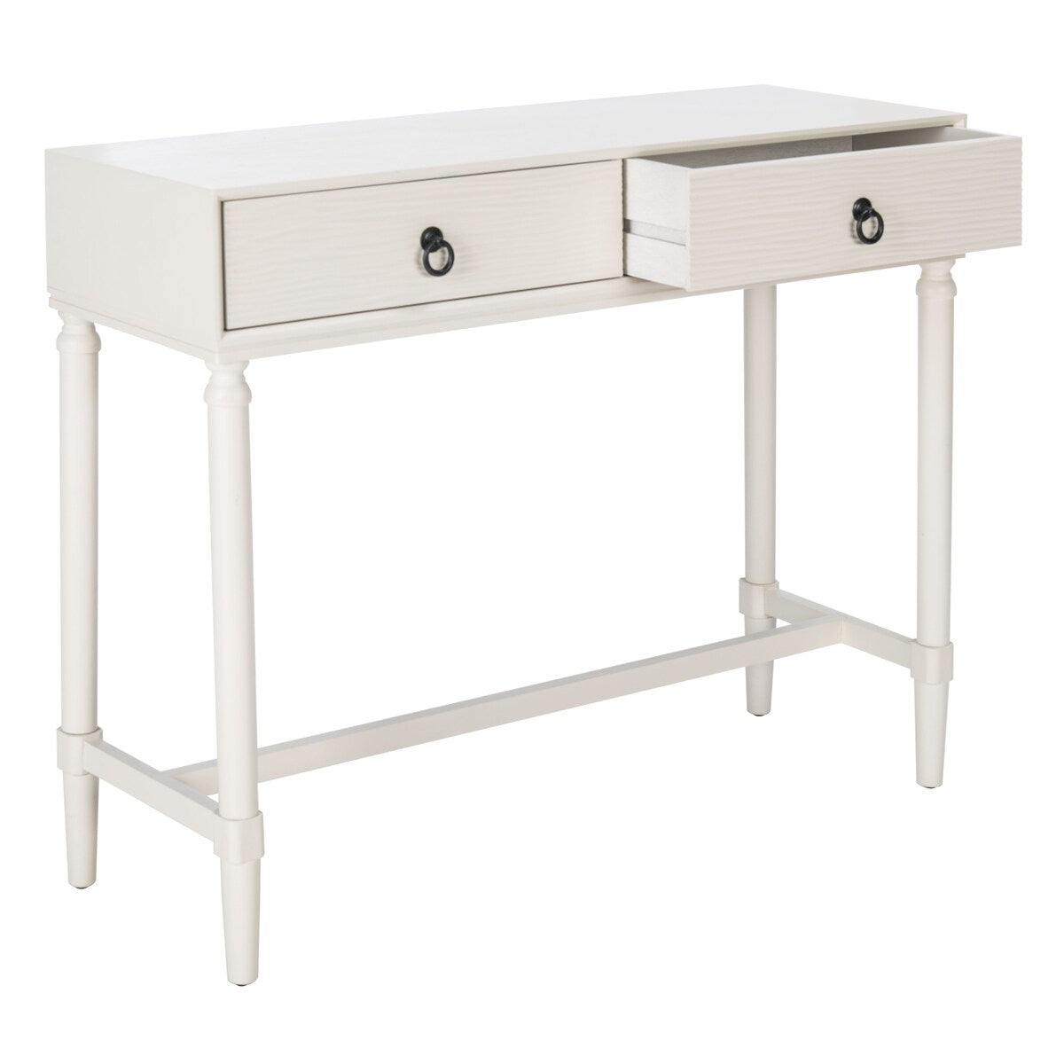 SAFAVIEH Barbra 2-Drawer Console Table - 35.5" W x 13" L x 29.5" H - 36Wx13Dx30H