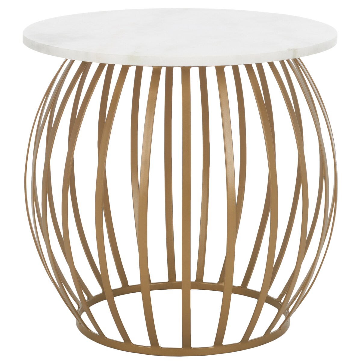 SAFAVIEH Basima Round Accent Table - 19" W x 19" D x 17" H - 19Wx19Dx17H